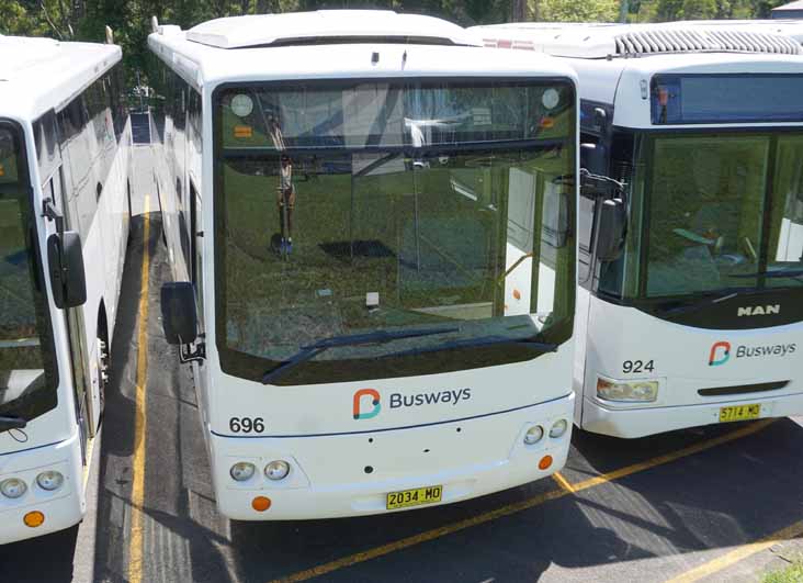 Busways Renault MRC ABM SB50 696 & MAN 18.280 Bustech SBM 924